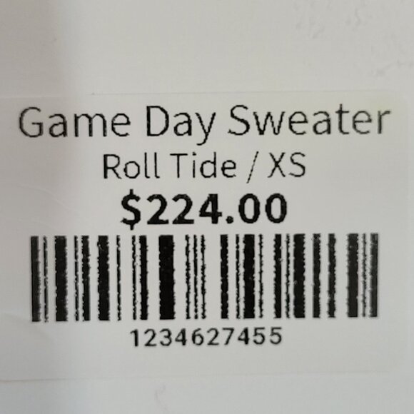 Never A Wallflower Game Day Roll Tide Sweater - Picture 6 of 7
